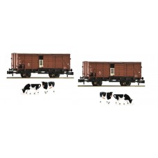FL881804 - 2 piece set cattle wagons type G10, DB
